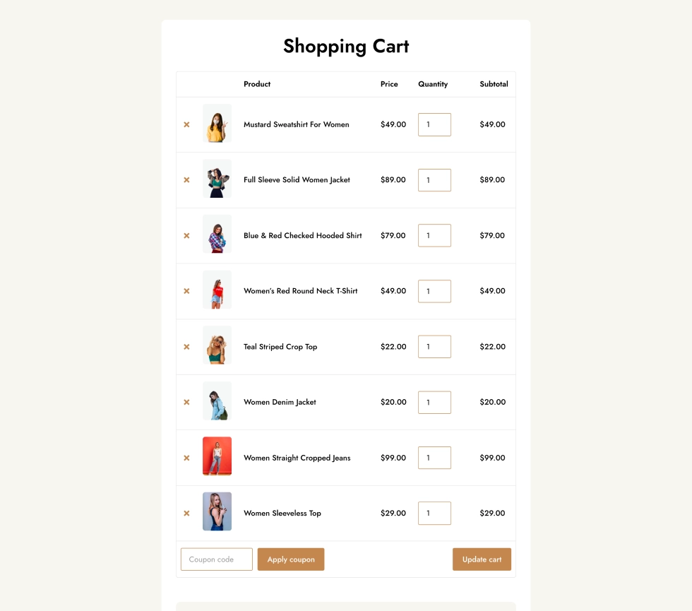 divi-woocommerce-cart-page-layout-2